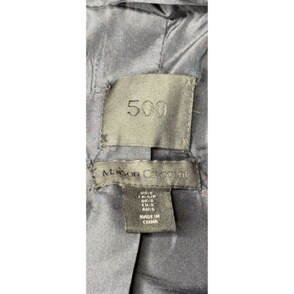 Maison Cinqcent Navy Teddy Coat Faux Fur Hooded Jacket – Size Small - Picture 4 of 6